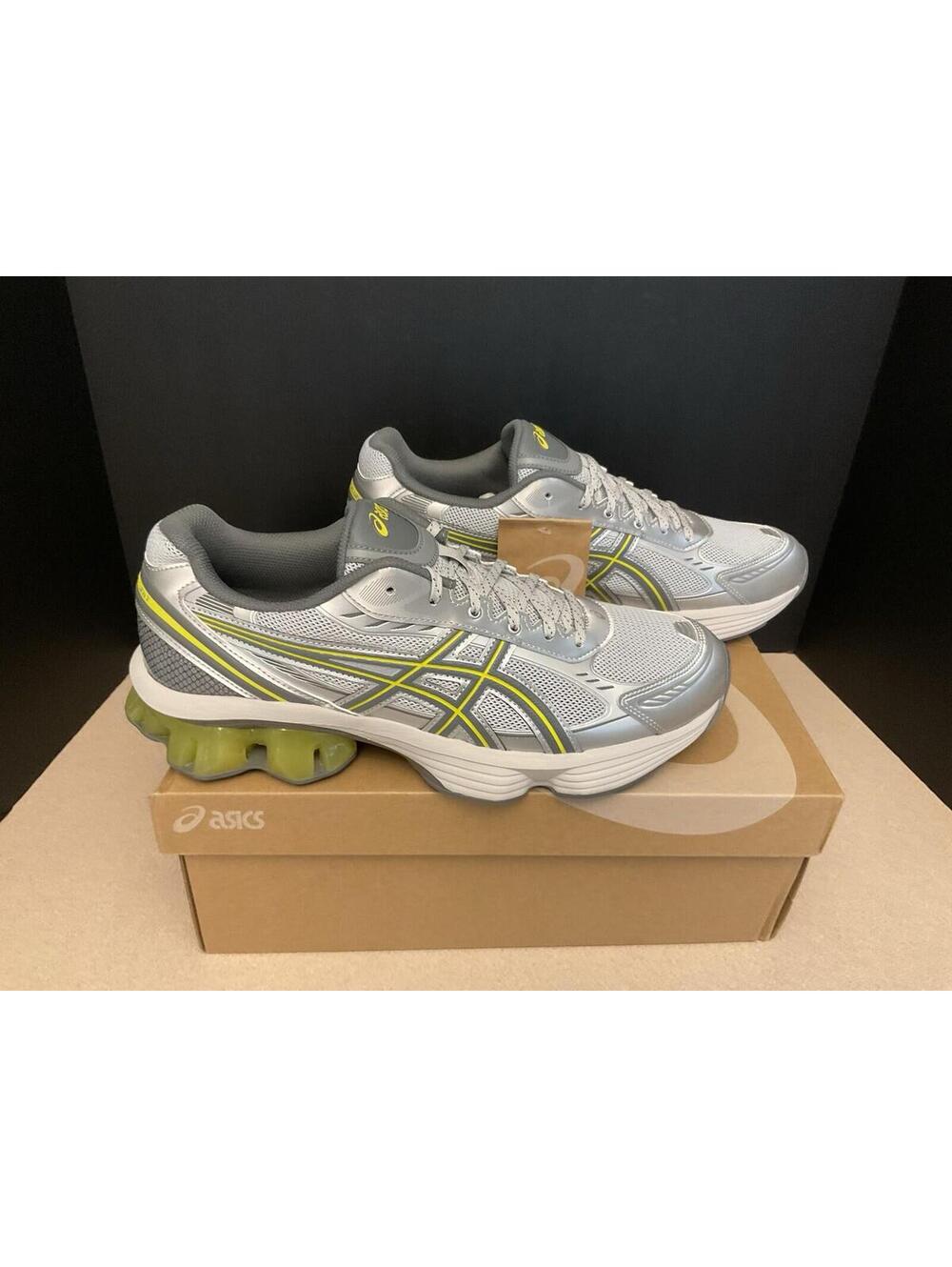 New! Mens ASICS Gel Kinetic Fluent Glacier Grey/Steel Grey Shoes. Size 11. Nice!